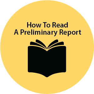 How to Read a Preliminary Report display 