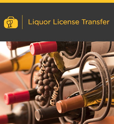 Liquor License Transfer display 