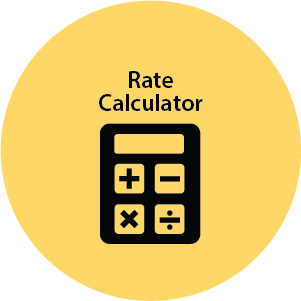 Rate Calculator display 