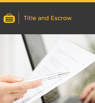 Title and Escrow display 