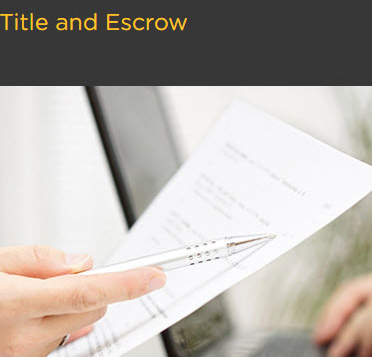 Title and Escrow display